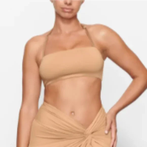 SKIMS Swim Bandeau Bikini  Top-NWT - Picture 2 of 11